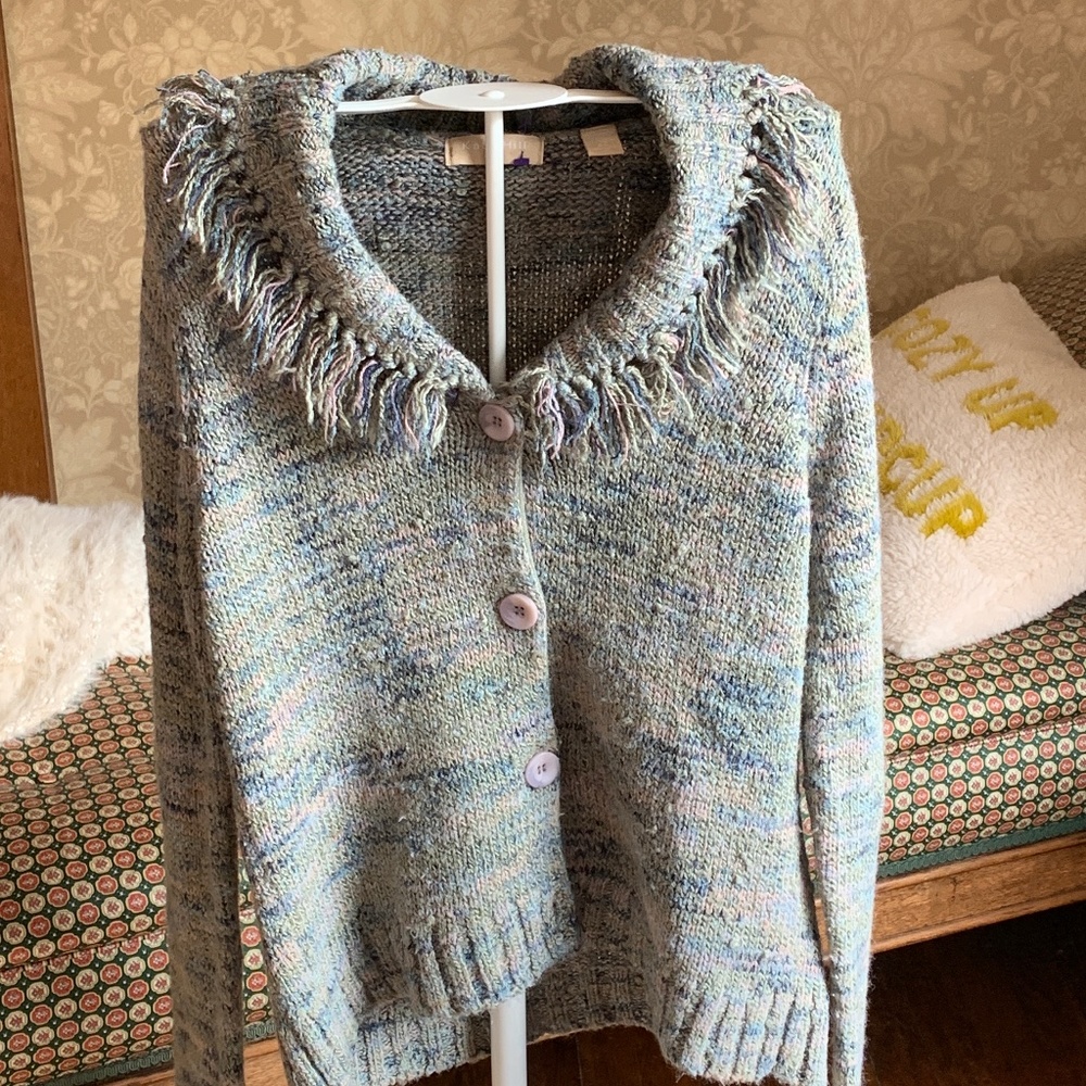 Kate Hill petite wool blend shawl collar cardigan. Worn a couple of times
